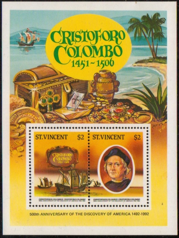 1988 Columbus Discovery of America 2nd Series Unissued Souvenir Sheet 1988 Columbus Discovery of America 2nd Series Unissued Souvenir Sheet